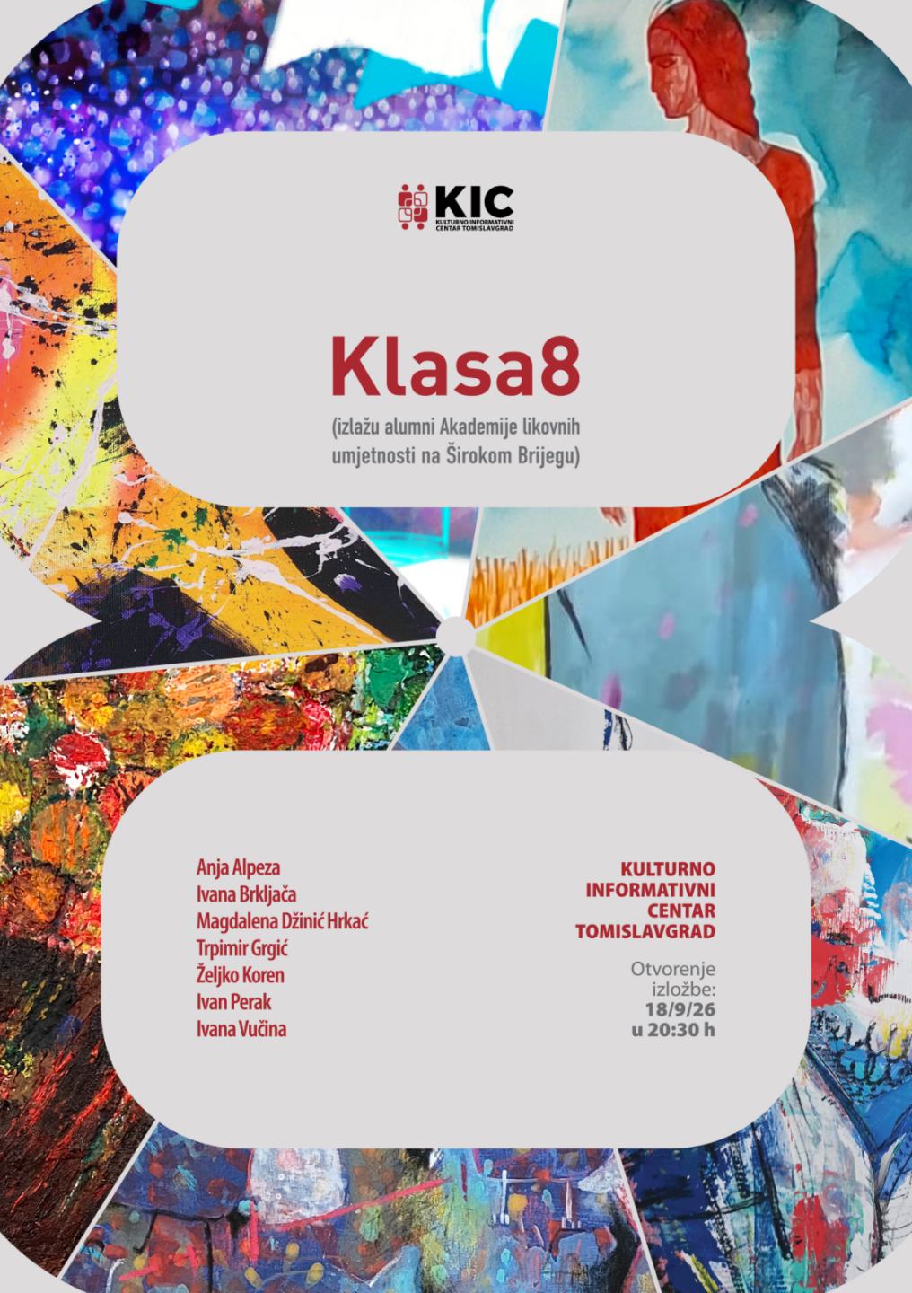 IZLOŽBA "KLASA 8" U KULTURNO-INFORMATIVNOM CENTRU TOMISLAVGRAD